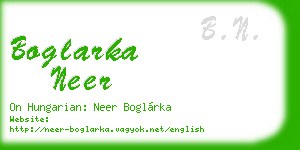 boglarka neer business card