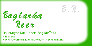 boglarka neer business card